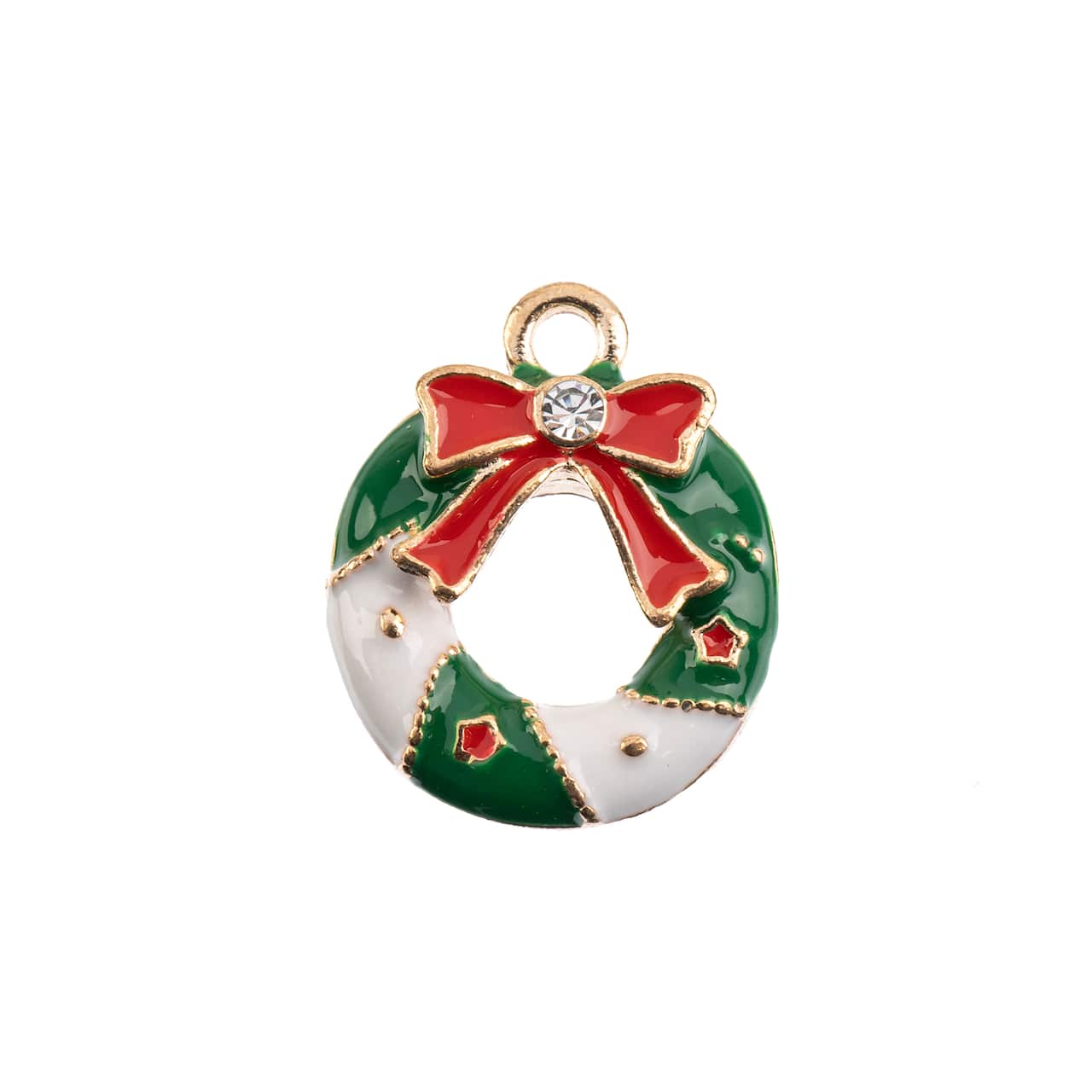 John Bead Sweet & Petite Wreath Holiday Charms, 6ct.